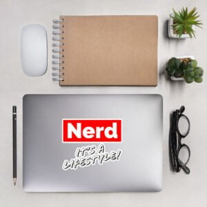 Nerd! It's A Lifestyle (Big Red Sticker)