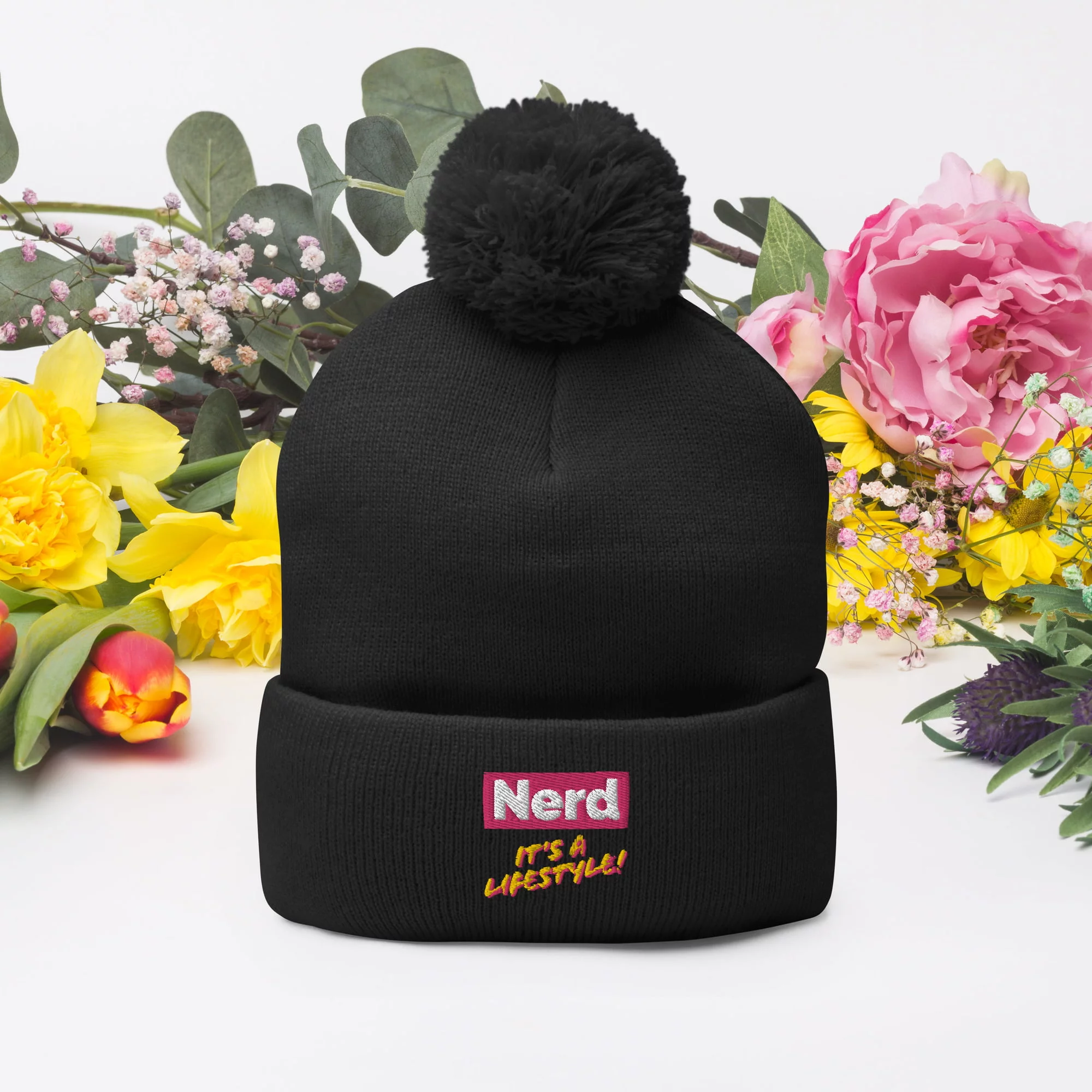 Nerd! It's A Lifestyle Beanie (Pink Lemonade) - Image 2