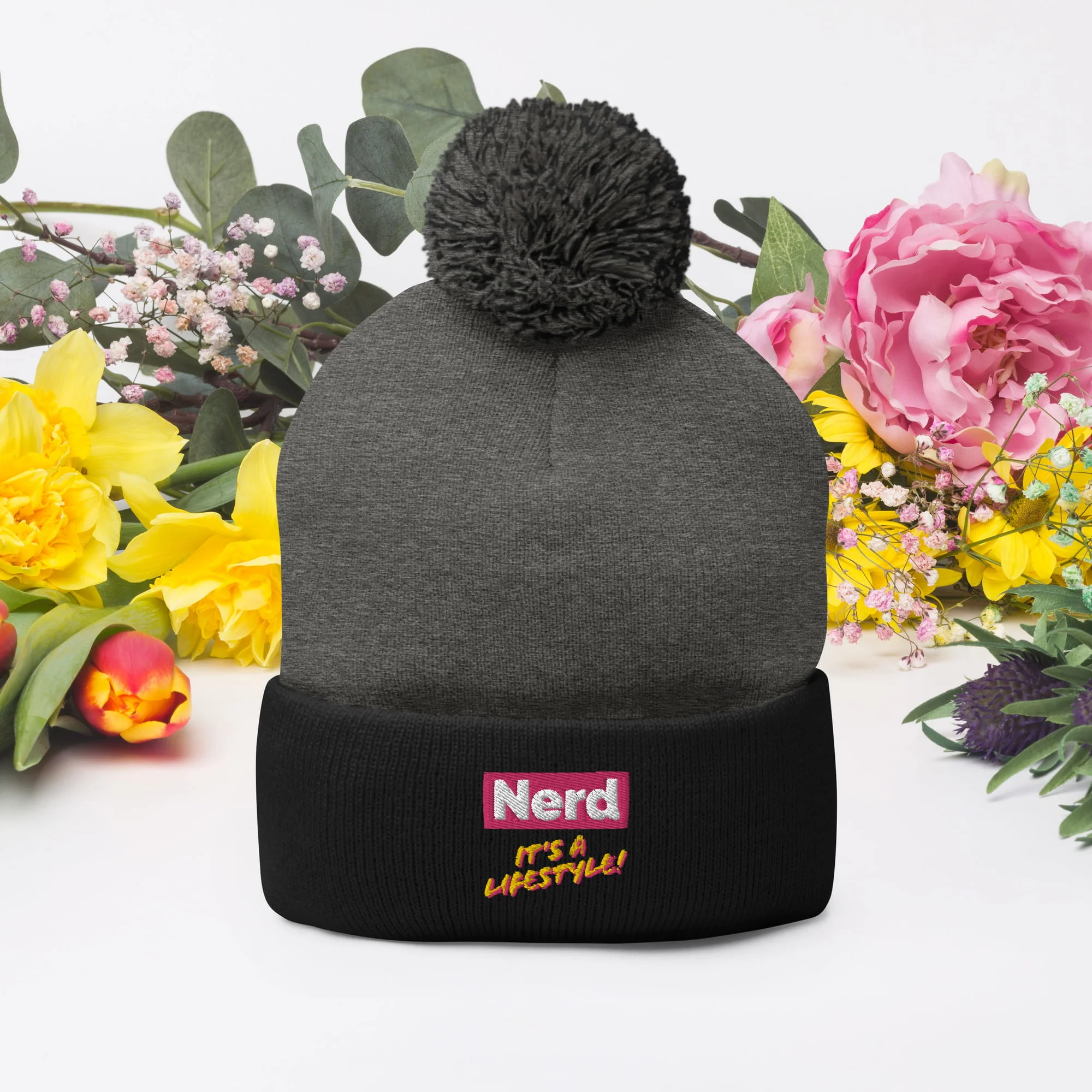 Nerd! It's A Lifestyle Beanie (Pink Lemonade) - Image 4