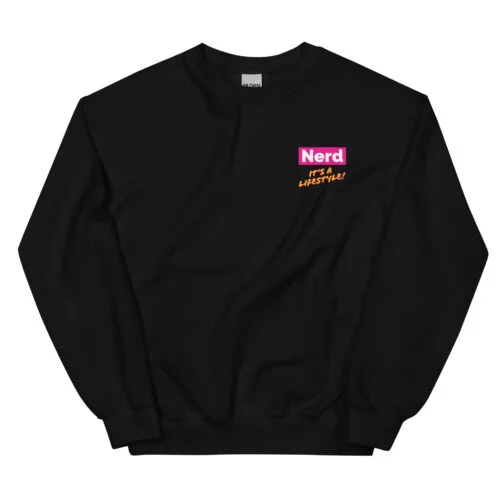 Nerd! It's A Lifestyle Sweatshirt (Pink Lemonade) - Image 2