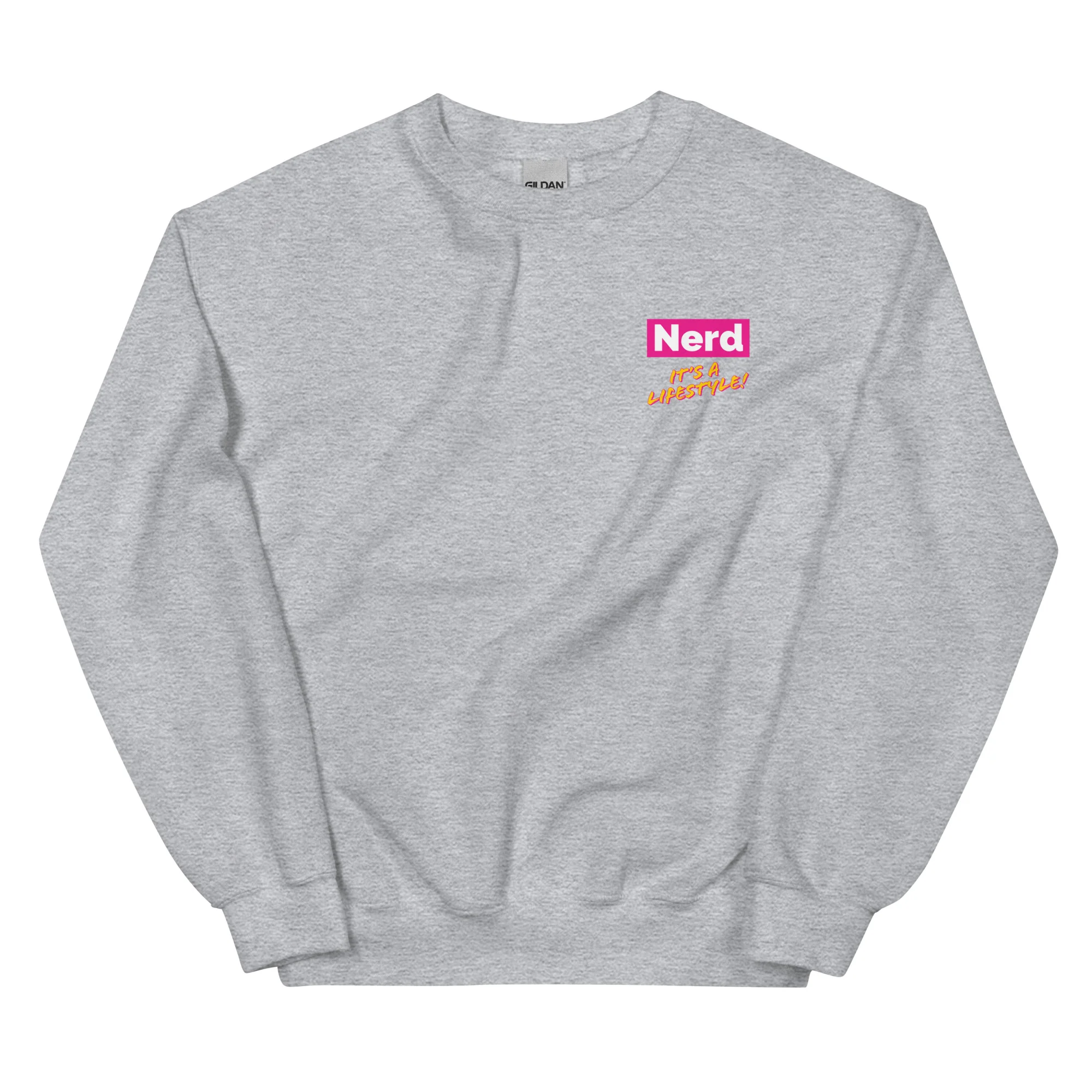 Nerd! It's A Lifestyle Sweatshirt (Pink Lemonade) - Image 3